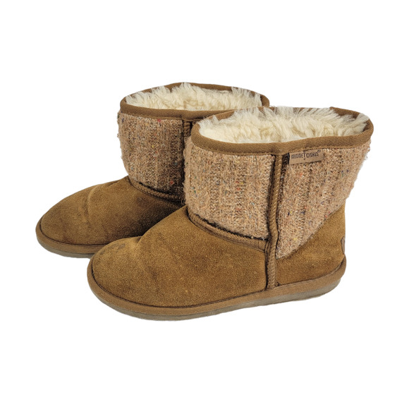 Minnetonka Shoes - Minnetonka Short Suede Brown Leather Boots 9